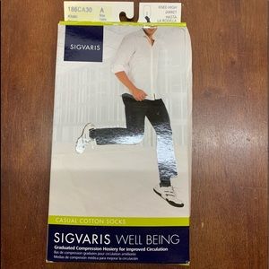 Sigvaris Casual Cotton Compression Socks Khaki
